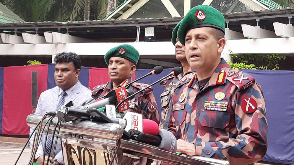 বিজিবি প্রধান: সীমান্তসহ ভারতকে কোনো বিষয়ে ছাড় দেওয়া হবে না