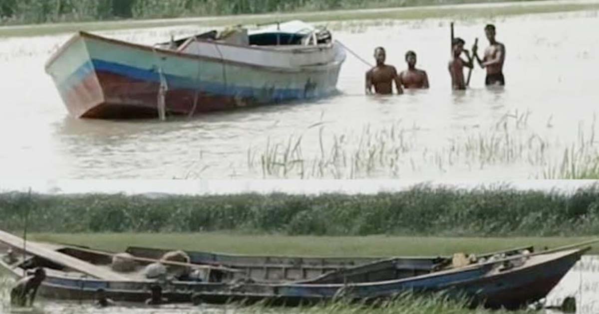 বরিশাল সদর উপজেলায় কীর্তনখোলা নদীর তীর থেকে অবৈধ মাটি কাটার অভিযোগ