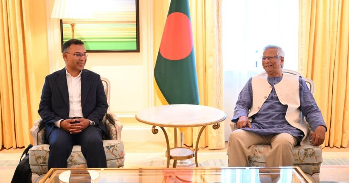 লন্ডনে প্রধান উপদেষ্টা মুহাম্মদ ইউনূস ও তারেক রহমানের বৈঠকে রোজার আগে নির্বাচনের প্রস্তাব