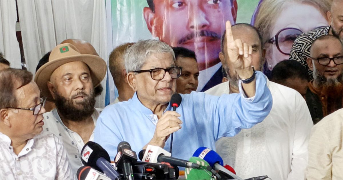 জাতীয় নির্বাচনের মাধ্যমেই গণতন্ত্র প্রতিষ্ঠা সম্ভব: মির্জা ফখরুল