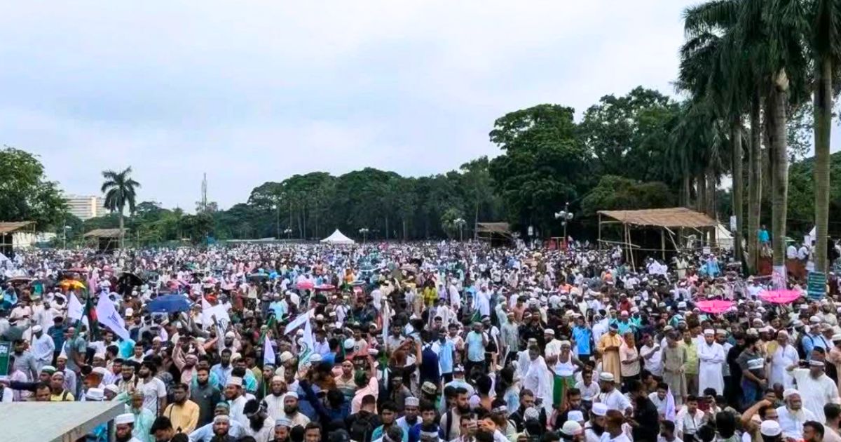 সোহরাওয়ার্দীতে জামায়াতের জাতীয় সমাবেশে জনসমুদ্র, সাত দফা দাবিতে উত্তাল পরিবেশ